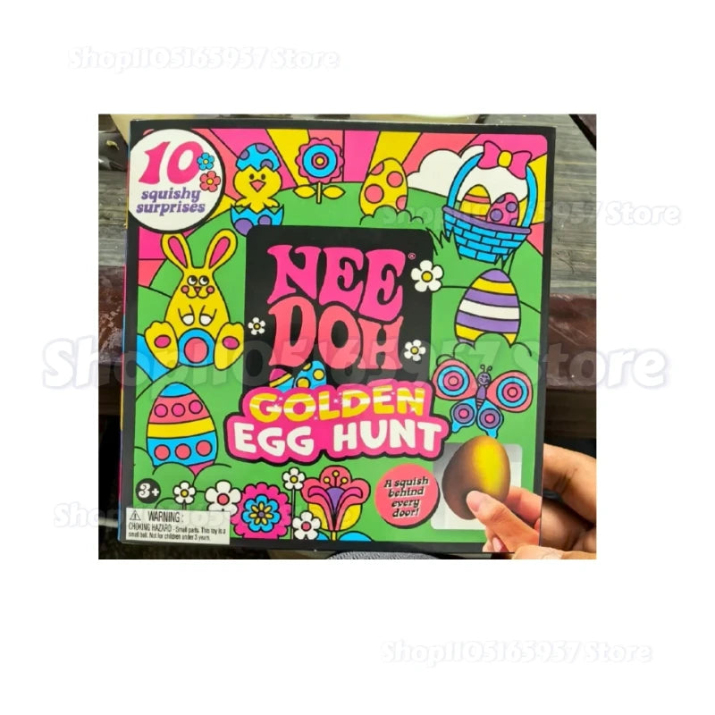 Nee-doh Golden Egg Treasure Hunt Blind Box Needoh  Fidget Toys Anti-stress Sensory Squeeze surprises Toy gifts For Kids Adults