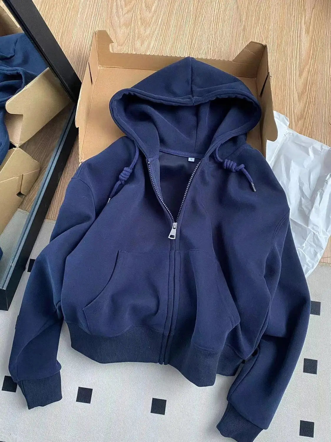 Hooded Zip Up Hoodies Womens Leisure Pink Aesthetic Thin O-Neck Front Back Gothic Letters Goth Breathable Thicken Sport Cozy