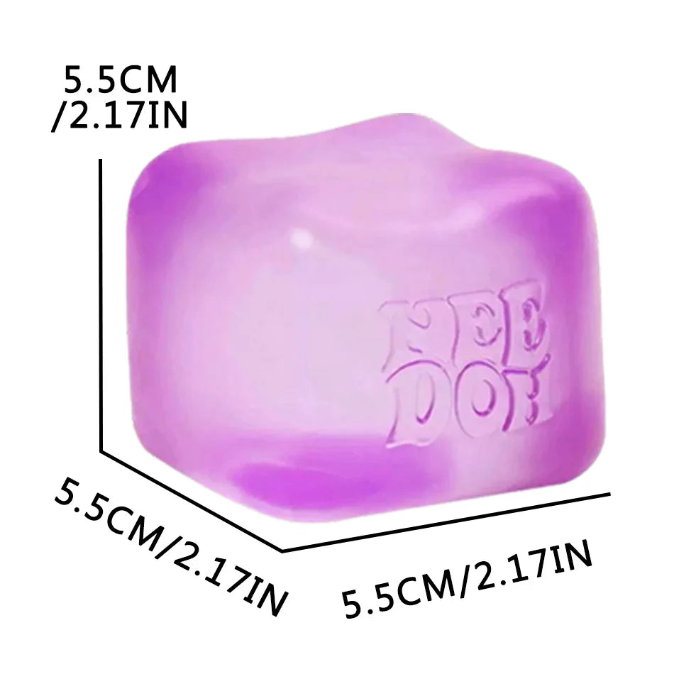 Nee-doh Nice Cube Sensory Stress Reliever Fidget Tool for Anxiety & Focus Desk Sensory Cube for Adults