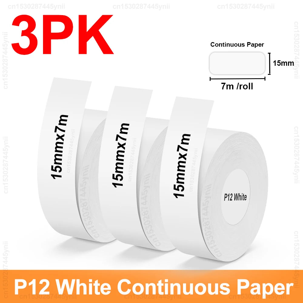 P12 Thermal Label Printer Similar as D11 D110 D101 Marklife P12 Mini Label Maker Handheld Label Machine with Adhesive Label Tape