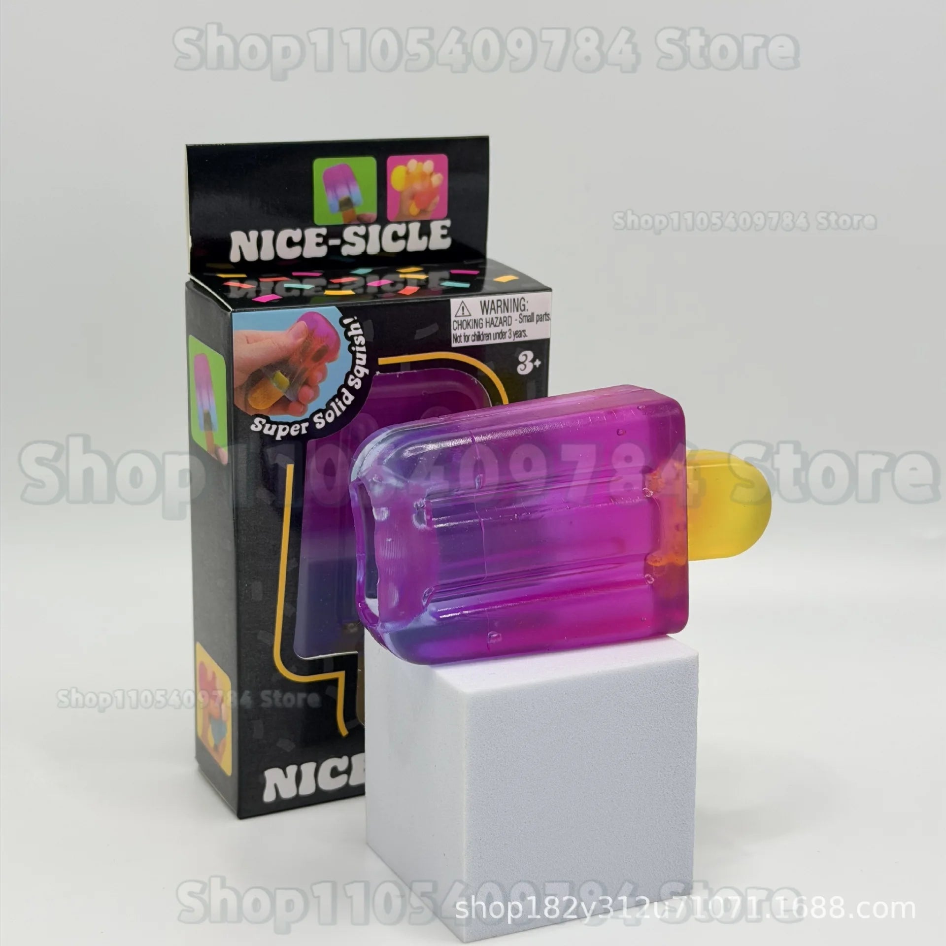 Nee-doh Nice Cream Cone Colorful Ice Cream Shaped Sensory Stress Reliever Fidget Tool for Anxiety & Focus for Adults & Kids