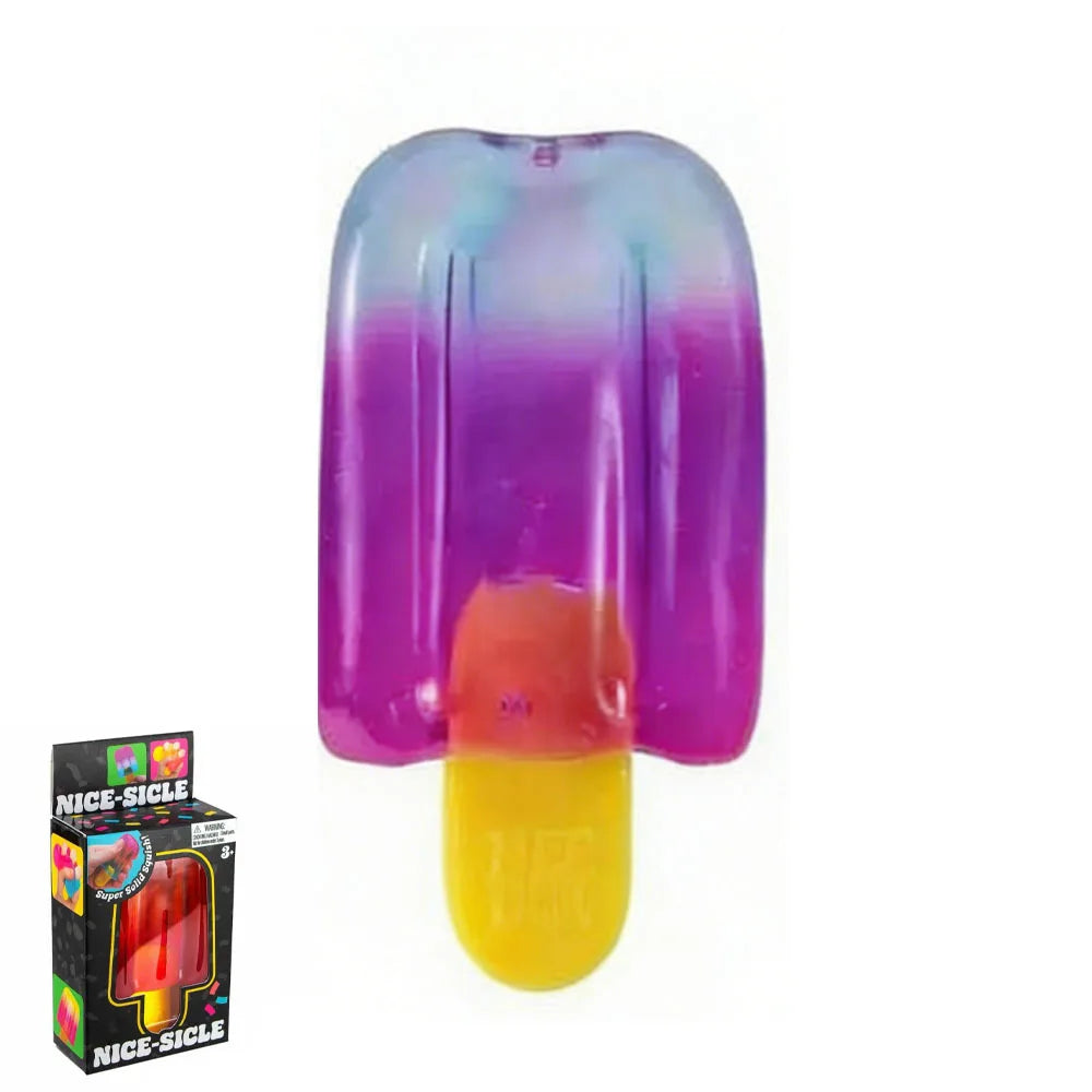 Nee doh Nice Cream Cone Colorful Ice Cream Shaped Sensory Stress Reliever Fidget Tool for Anxiety & Focus for Adults & Kids