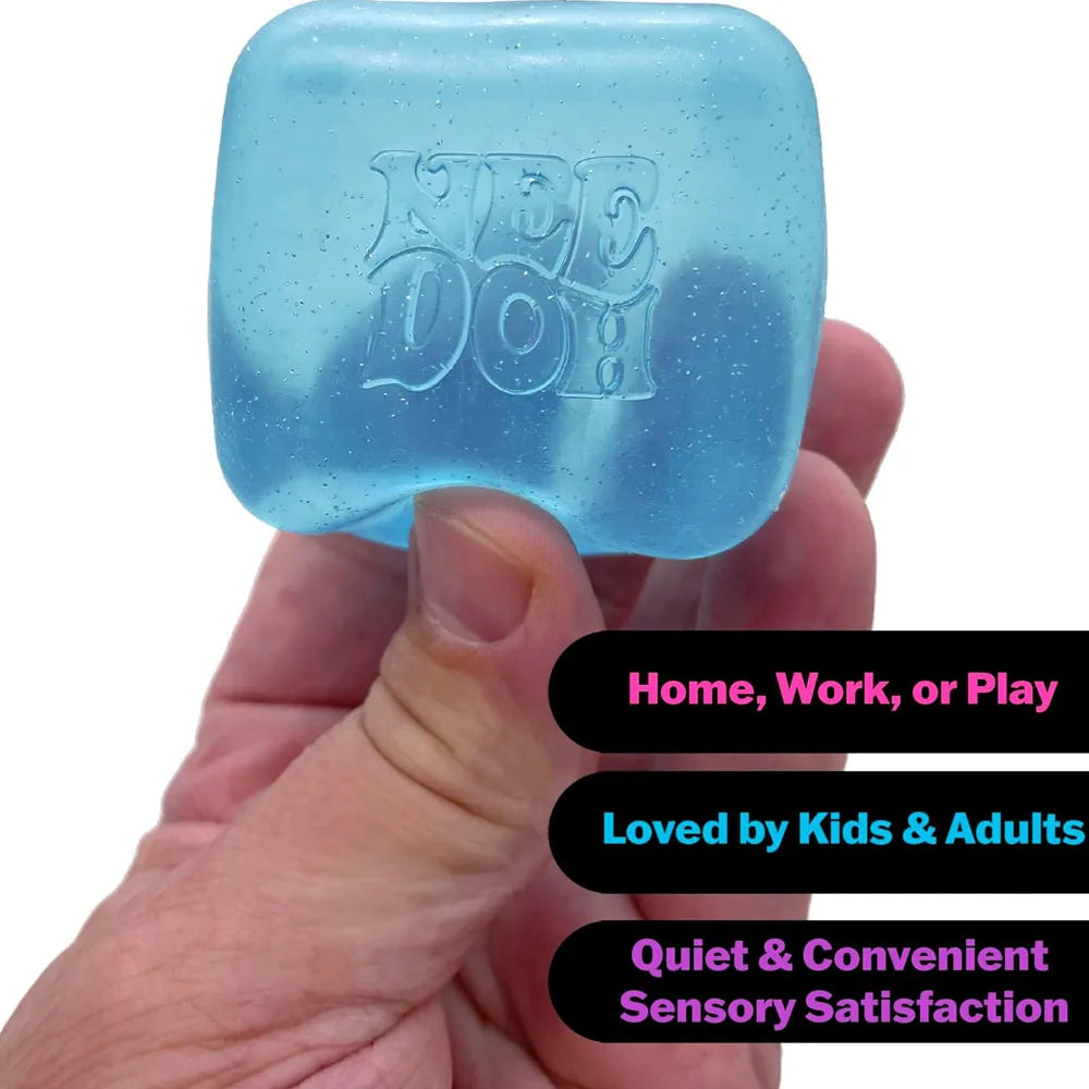 Nee  doh Nice Cube Sensory Fidget Cube Stress Relief Anxiety Sensory Tool for Focus ADHD & Calming Office Desk Gadget