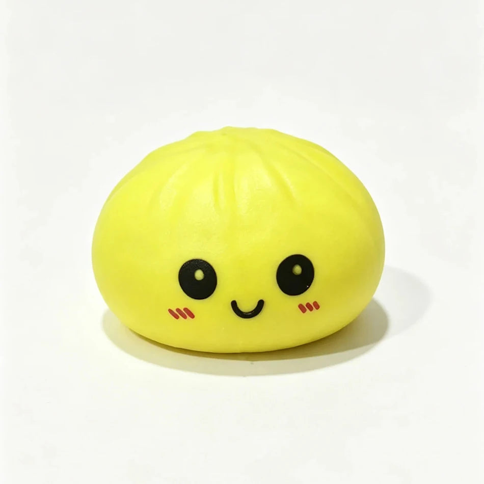 High-quality Soft Dumpling Squishy: Transparent Colorful Squeeze Toy, ASMR Stress Relief Ball, Sensory Fidget Toy For People