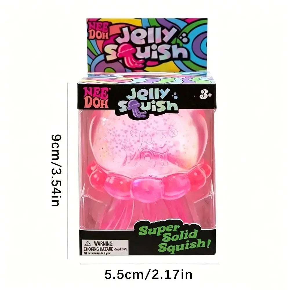 Nee Doh Jelly Octopus Sensory Toy, Water Resistant, Perfect for Boys and Girls