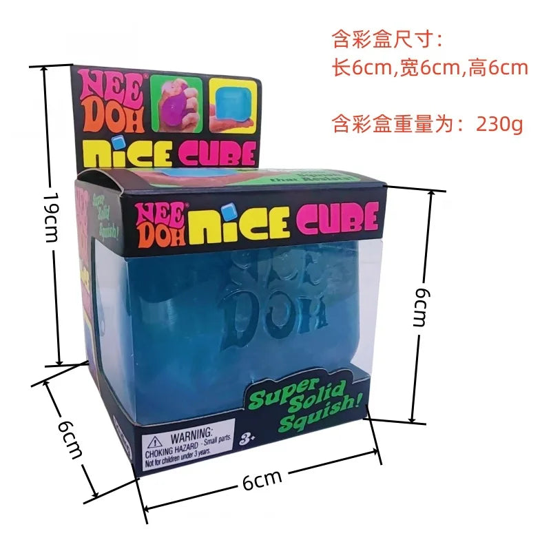 Nee  doh Nice Cube Sensory Fidget Cube Stress Relief Anxiety Sensory Tool for Focus ADHD & Calming Office Desk Gadget