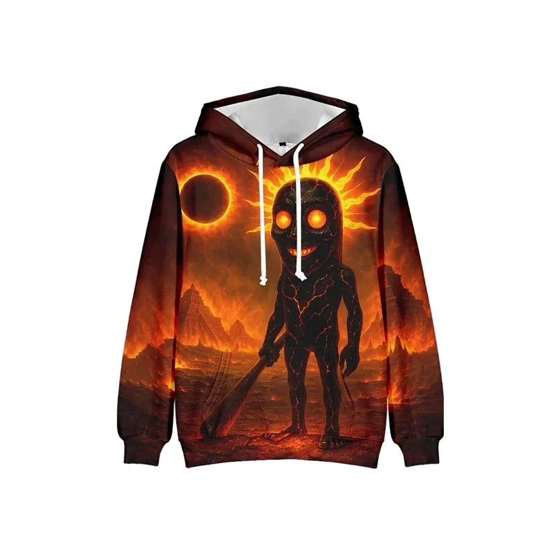Tung Tung Tung Sahur Funny Baseball Bat Meme Hoodie Men's Fashion Humor Style Graphic Sweatshirts Harajuku Fashion Kids Hoodies