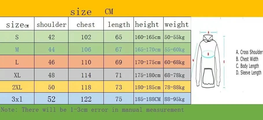 Hoodie sweatshirt men's autumn and winter sportswear and casual set trendy American high street versatile printed coat