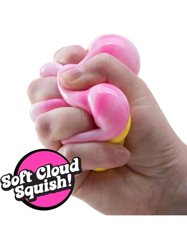 Nee-doh Nice Cream Cone Colorful Ice Cream Shaped Sensory Stress Reliever Fidget Tool for Anxiety & Focus for Adults & Kids