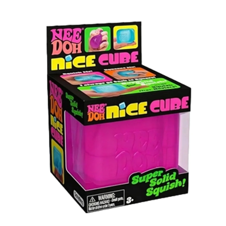 Nee-doh Nice Cube Sensory Stress Reliever Fidget Tool for Anxiety & Focus Desk Sensory Cube for Adults