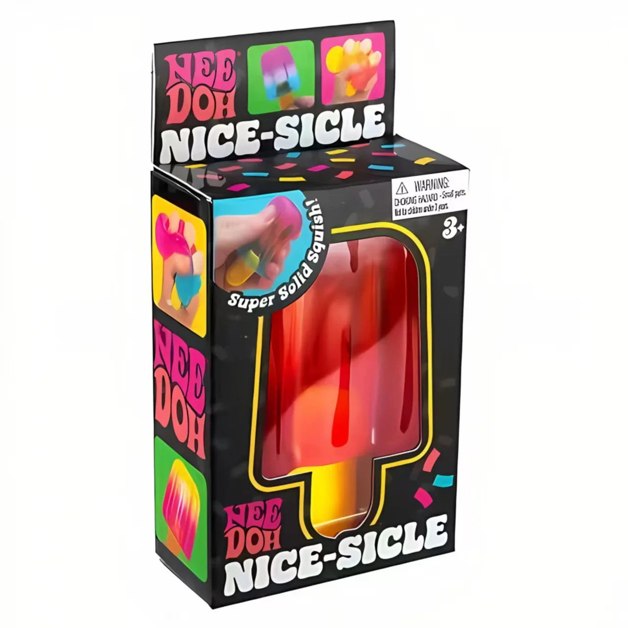 Nee-doh Nice Cream Cone Colorful Ice Cream Shaped Sensory Stress Reliever Fidget Tool for Anxiety & Focus for Adults & Kids