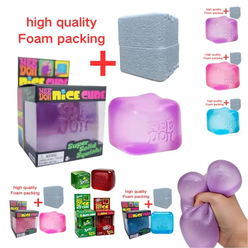 Nee DOH Nice Cube Sensory Fidget Toy Stress Relief Anxiety Relief Premium in Stock for Adults Kids