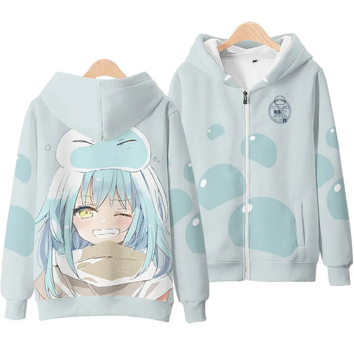 Anime Rimuru Tempest Hooded Hoodies Men Women Long Sleeve Sweatshirt Streetwear Clothes Cosplay Costume