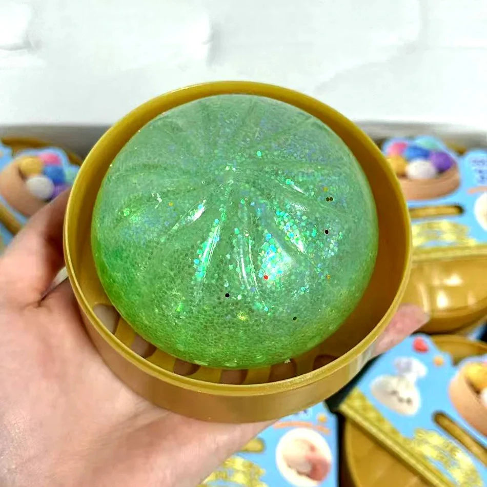 Simulated Soft Dumpling Squishy Stress Ball Funny Squeezing Decompression Ball Squeeze Fidget Gift Creative Birthday Gifts Favor