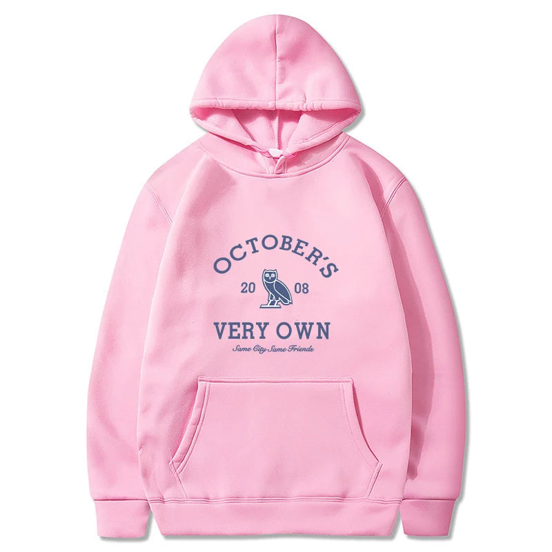 October's Hoodies Men Very Own Printed Long Sleeve Sweatshirts Women Casual Harajuku Sportwear Hoodied Pullovers Sudaderas