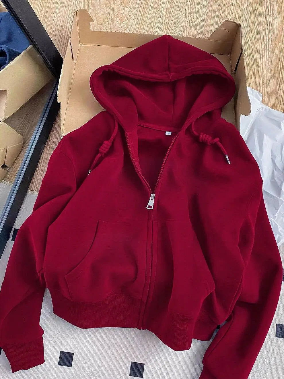 Hooded Zip Up Hoodies Womens Leisure Pink Aesthetic Thin O-Neck Front Back Gothic Letters Goth Breathable Thicken Sport Cozy