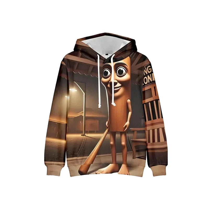Tung Tung Tung Sahur Funny Baseball Bat Meme Hoodie Men's Fashion Humor Style Graphic Sweatshirts Harajuku Fashion Kids Hoodies