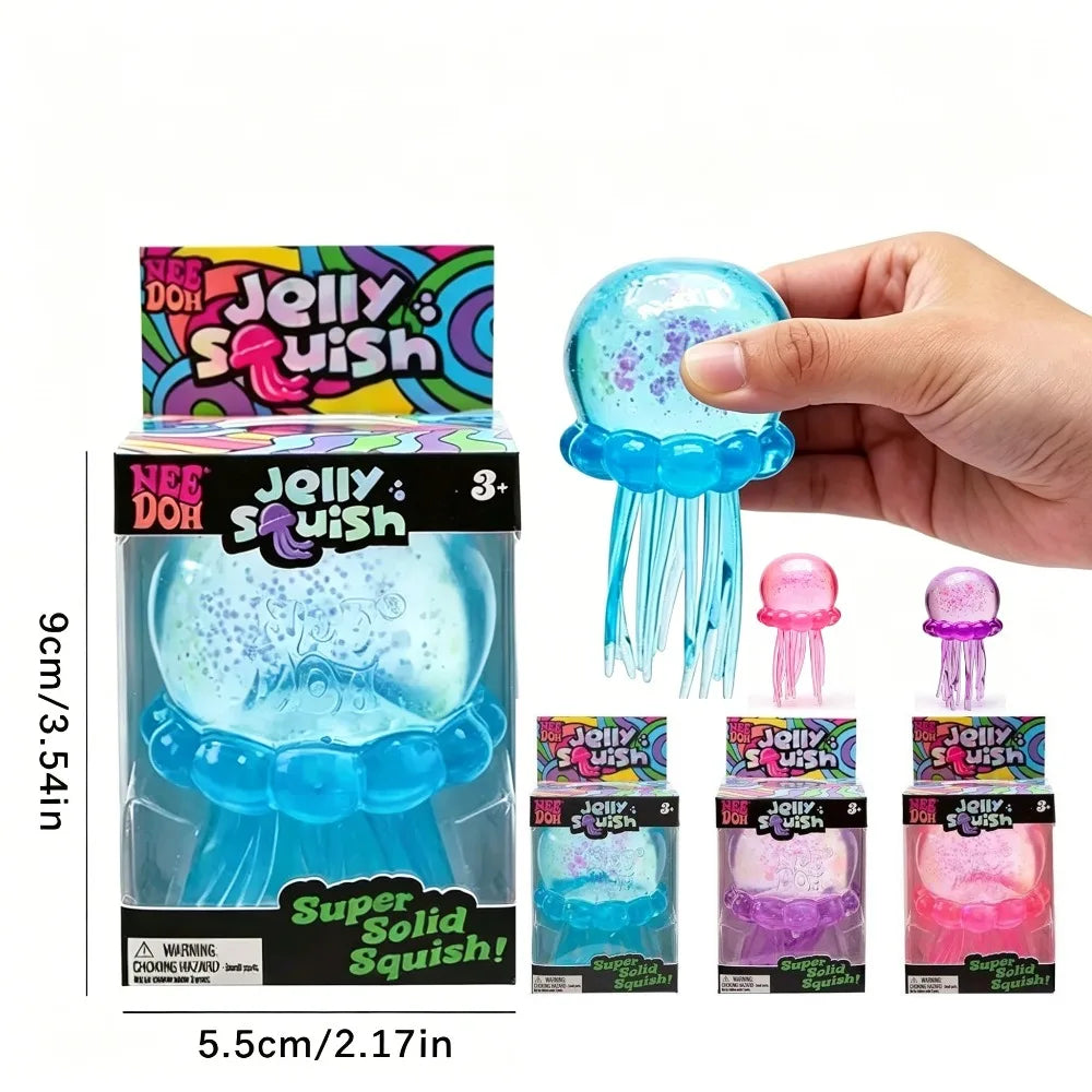 Nee Doh Jelly Octopus Sensory Toy, Water Resistant, Perfect for Boys and Girls