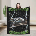 Tung Tung Tung Sahur Blankets Funny Italian Brainrot Meme Flannel Novelty Breathable Throw Blankets for Home Restaurant
