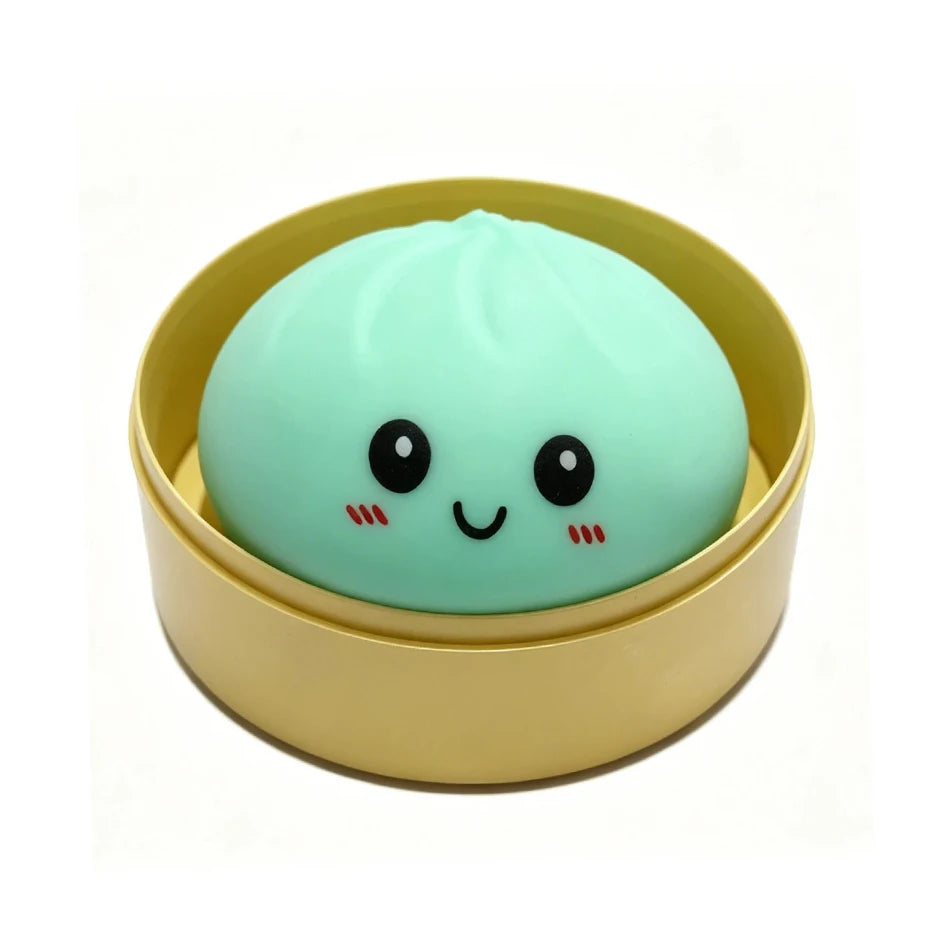 High-quality Soft Dumpling Squishy: Transparent Colorful Squeeze Toy, ASMR Stress Relief Ball, Sensory Fidget Toy For People