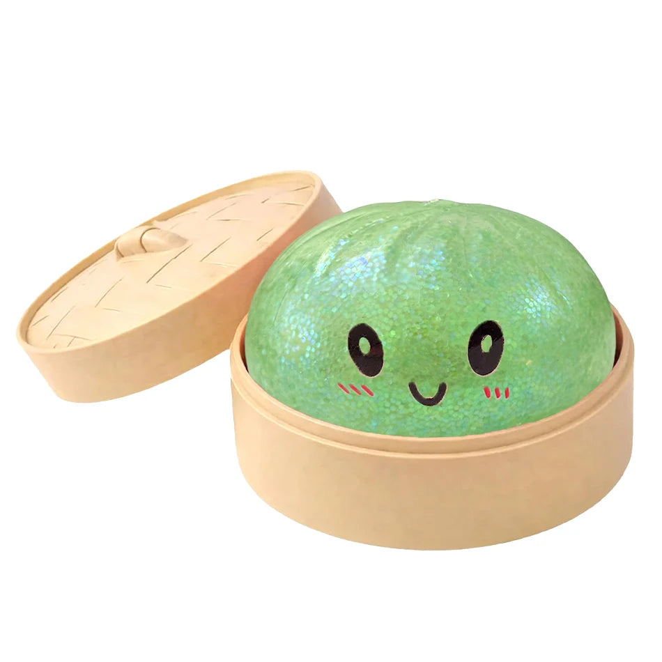 Simulated Soft Dumpling Squishy Stress Ball Funny Squeezing Decompression Ball Squeeze Fidget Gift Creative Birthday Gifts Favor