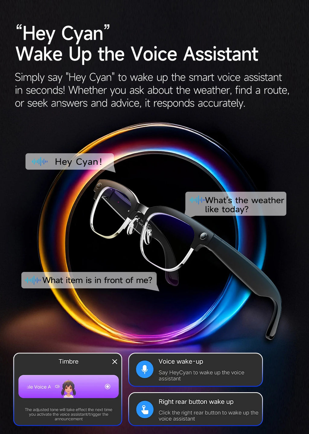 AI Smart Glasses AI Smart Translation AI Smart Question and Answer Interaction 800W HD Camera 290mAh Battery AI Smart Glasses