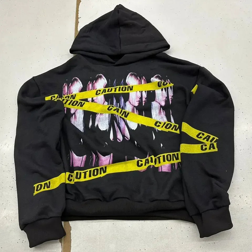 Harajuku Hoodies Women Goth Streetwear Tops Gothic Grunge Couples Sweatshirt Drolandmiller Oversized Hoodie Y2k Clothes