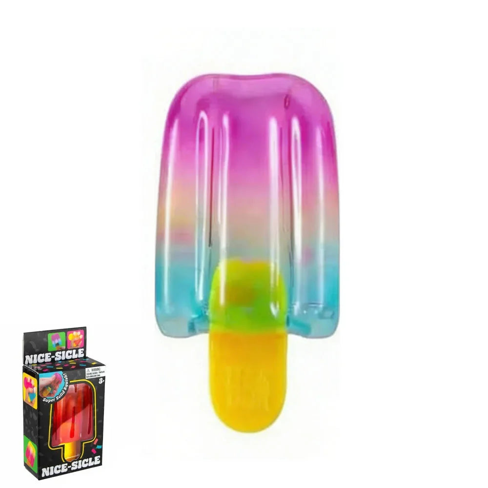 Nee-doh Nice Cream Cone Colorful Ice Cream Shaped Sensory Stress Reliever Fidget Tool for Anxiety & Focus for Adults & Kids