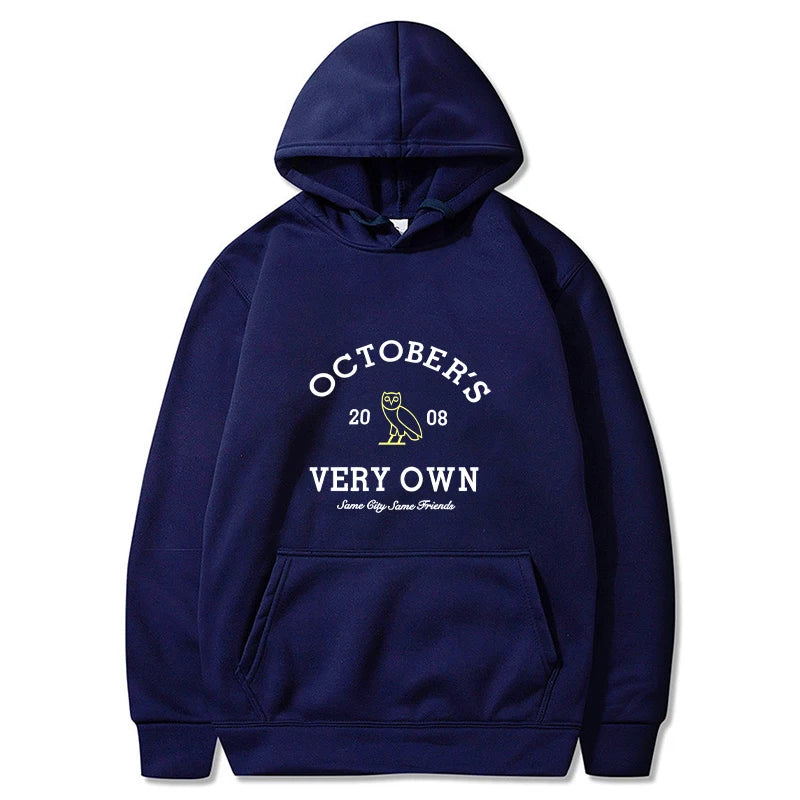 October's Hoodies Men Very Own Printed Long Sleeve Sweatshirts Women Casual Harajuku Sportwear Hoodied Pullovers Sudaderas