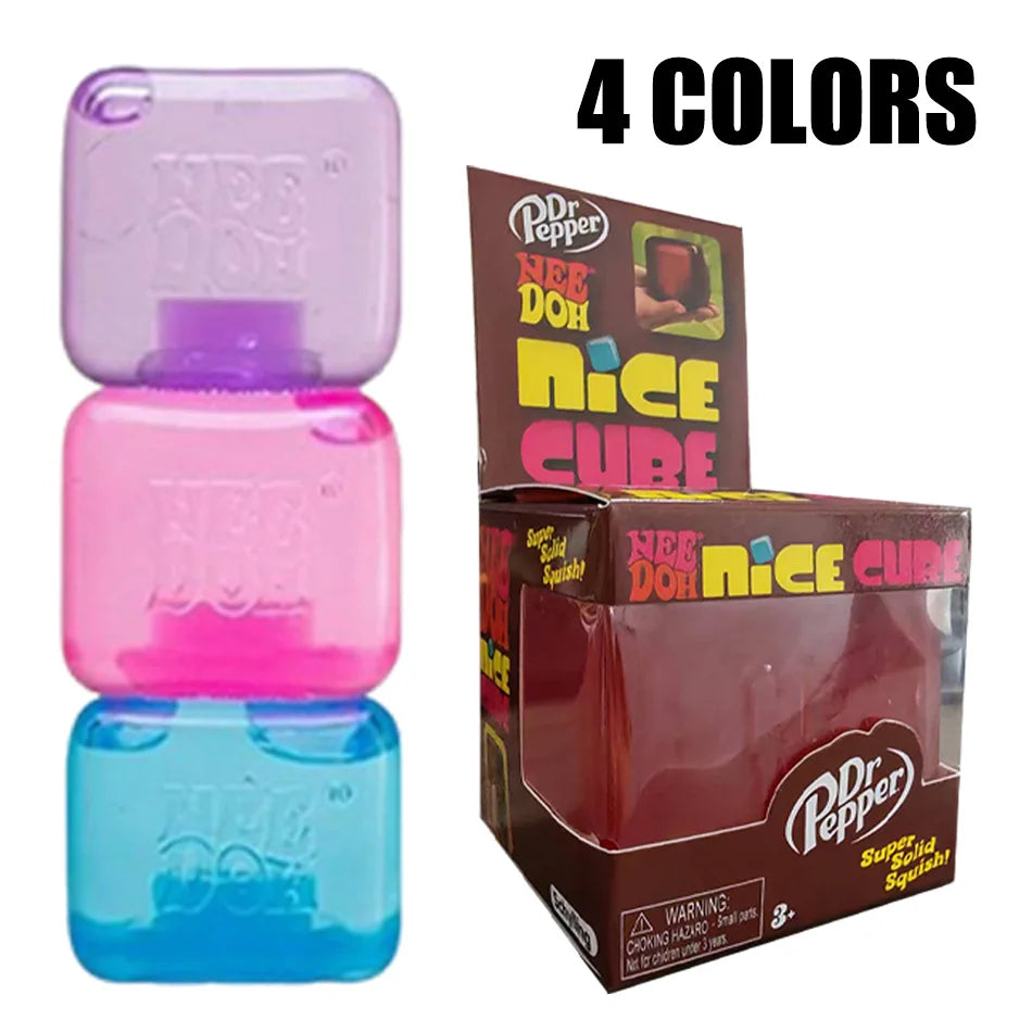 Nee-doh Nice Cube Sensory Stress Reliever Fidget Tool for Anxiety & Focus Desk Sensory Cube for Adults