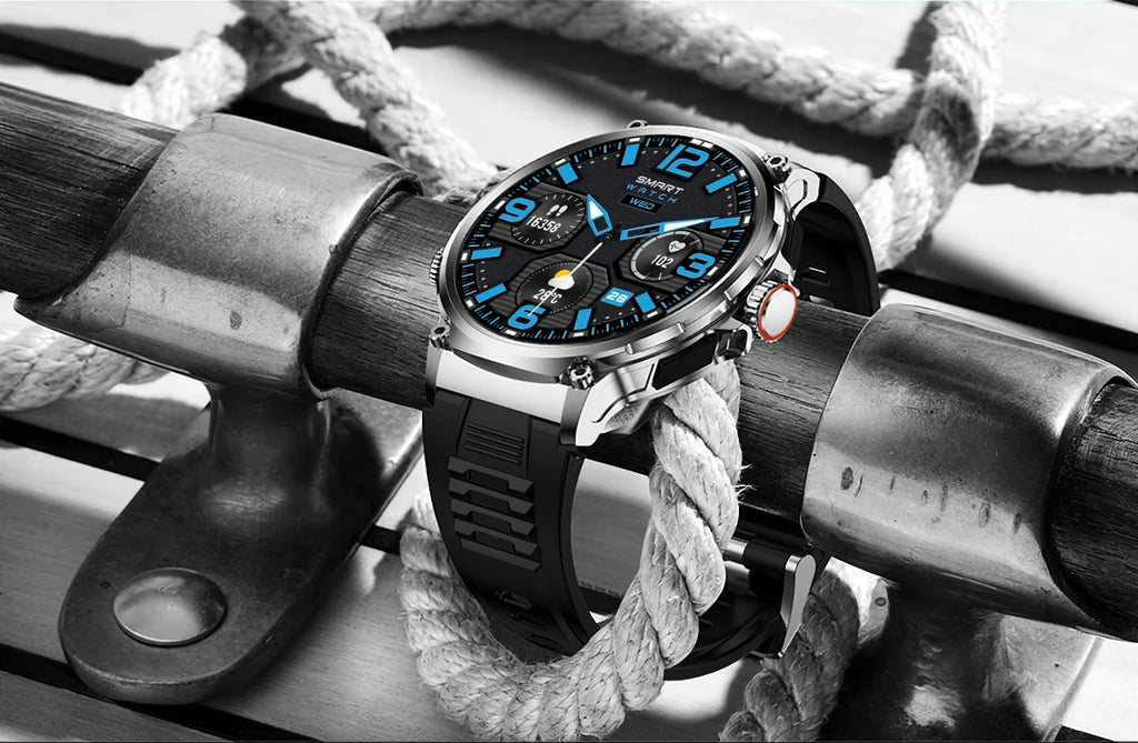 LIGE New 1.85-inch Ultra HD Smartwatch GPS Tracking HD Bluetooth call 710 Mah Large Battery 400+ Dial Smartwatch For IOS Android