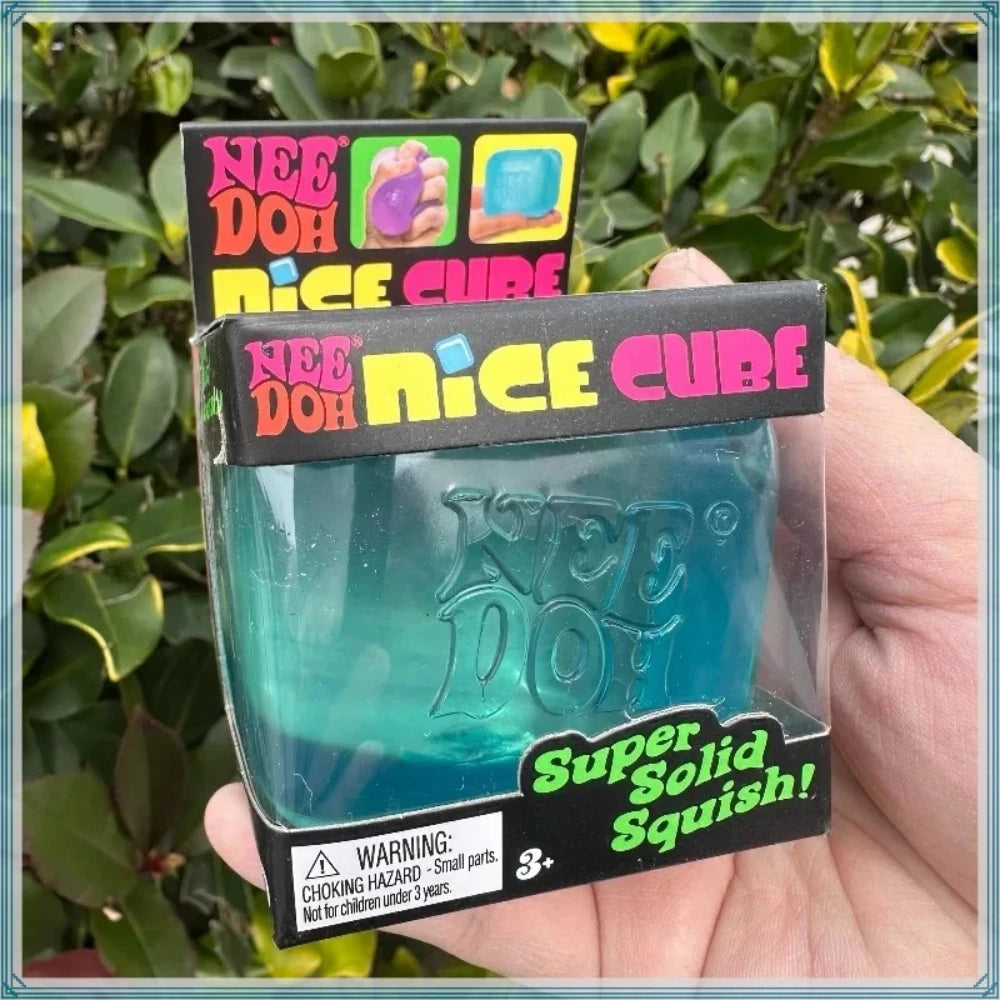 Nee Doh Nice Cube Sensory Soft Soothing Stress Toy Soft Squeeze Fidget Office Anxiety Relieving Toy