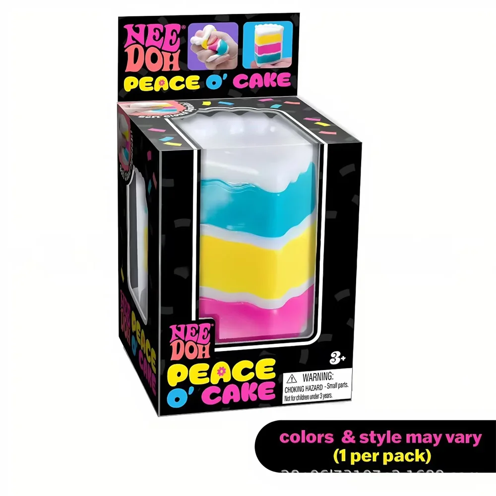 Nee-doh Nice Cream Cone Colorful Ice Cream Shaped Sensory Stress Reliever Fidget Tool for Anxiety & Focus for Adults & Kids