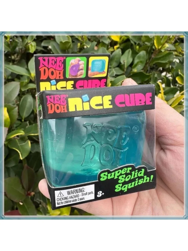 Nee Doh Nice Cube Sensory Soft Soothing Stress Toy Soft Squeeze Fidget Office Anxiety Relieving Toy