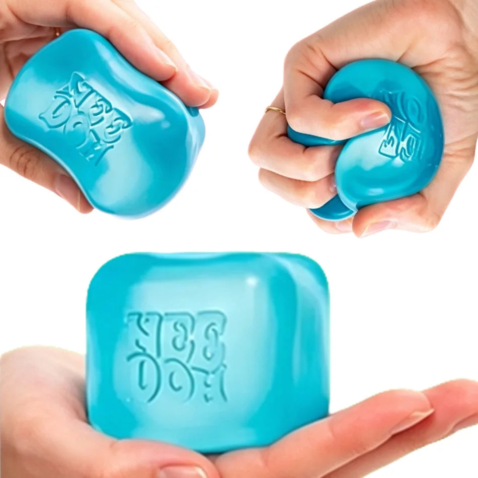 Nee-doh Nice Cube Sensory Stress Reliever Fidget Tool for Anxiety & Focus Desk Sensory Cube for Adults