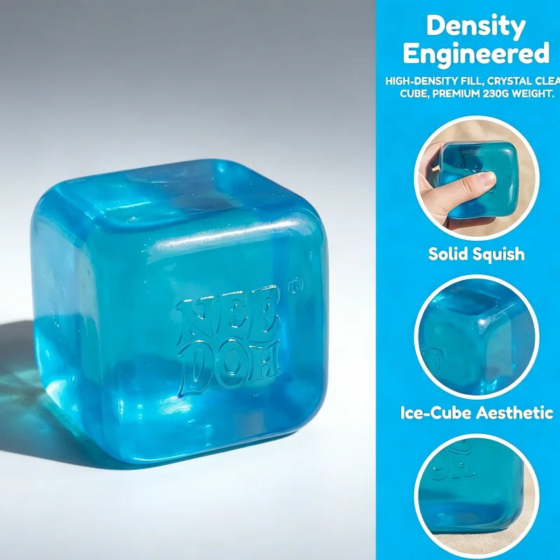 Nee doh Nice Cube, Juguetes Sensoriales Antiestrés, Cubo para Aliviar la Ansiedad