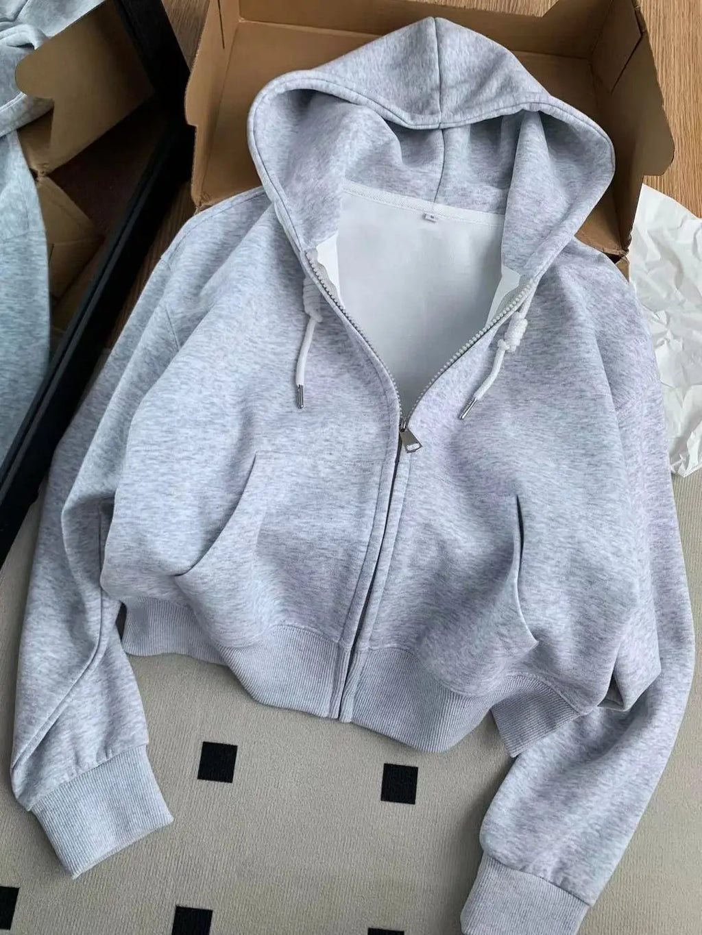 Hooded Zip Up Hoodies Womens Leisure Pink Aesthetic Thin O-Neck Front Back Gothic Letters Goth Breathable Thicken Sport Cozy