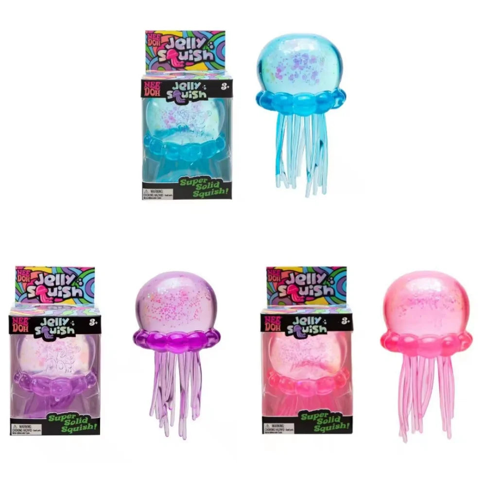 Nee Doh Jelly Octopus Sensory Toy, Water Resistant, Perfect for Boys and Girls
