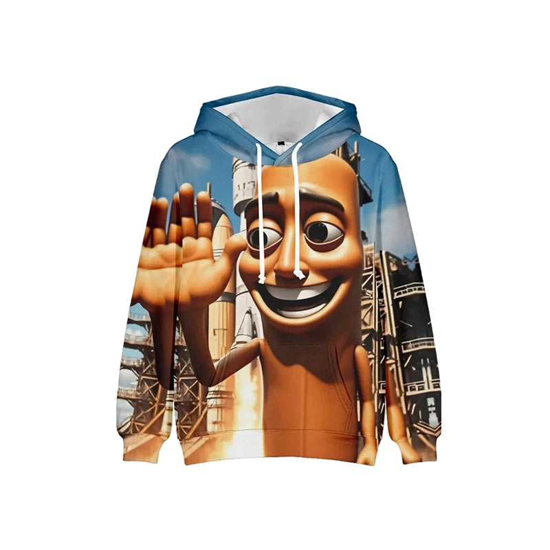Tung Tung Tung Sahur Funny Baseball Bat Meme Hoodie Men's Fashion Humor Style Graphic Sweatshirts Harajuku Fashion Kids Hoodies