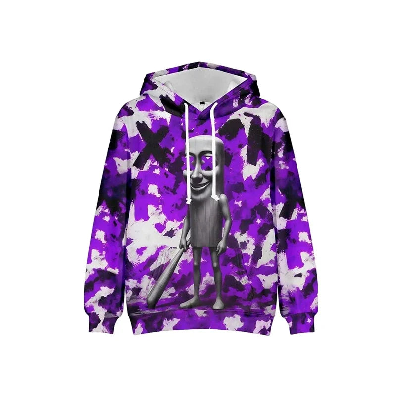 Tung Tung Tung Sahur Funny Baseball Bat Meme Hoodie Men's Fashion Humor Style Graphic Sweatshirts Harajuku Fashion Kids Hoodies