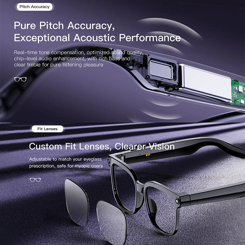 AI Smart Glasses 2026 New Men 800W Camera Color-Changing Translation Glasses Waterproof Call Photo Video Recording Sunglasses