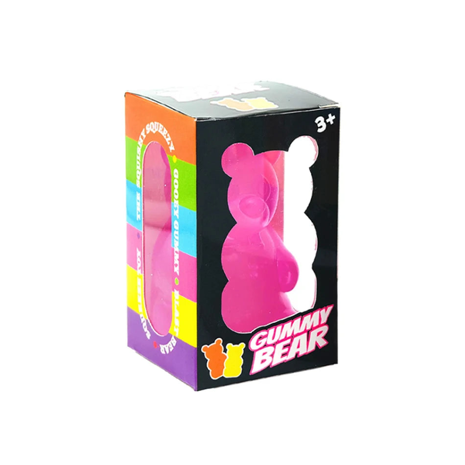 Nee doh Nice Cube,Cute Bear Maltose,Stress Resistant Toy That Relieve Anxiety,Relax And Grip Desktop Decorative With Box Gifts