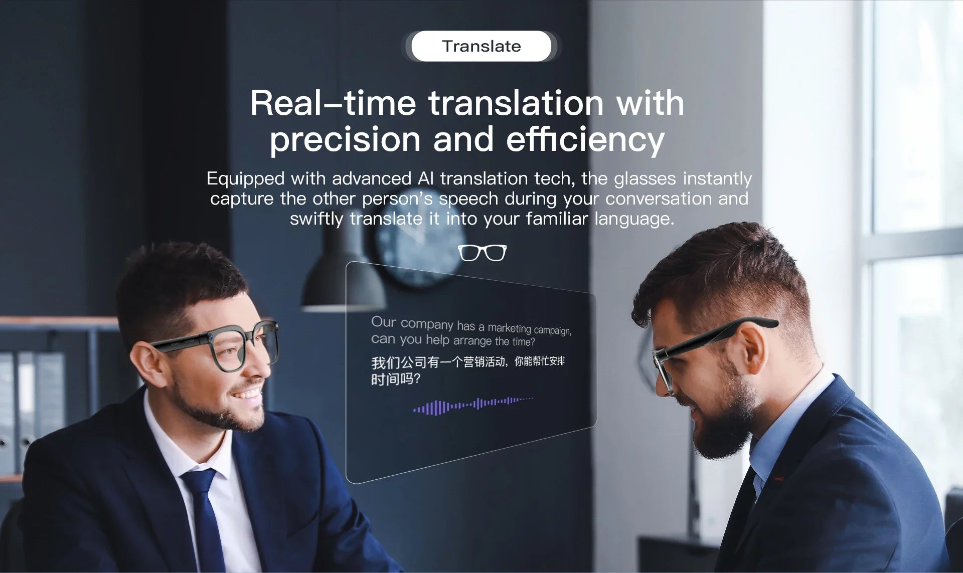 AI Smart Glasses 2026 New Men 800W Camera Color-Changing Translation Glasses Waterproof Call Photo Video Recording Sunglasses