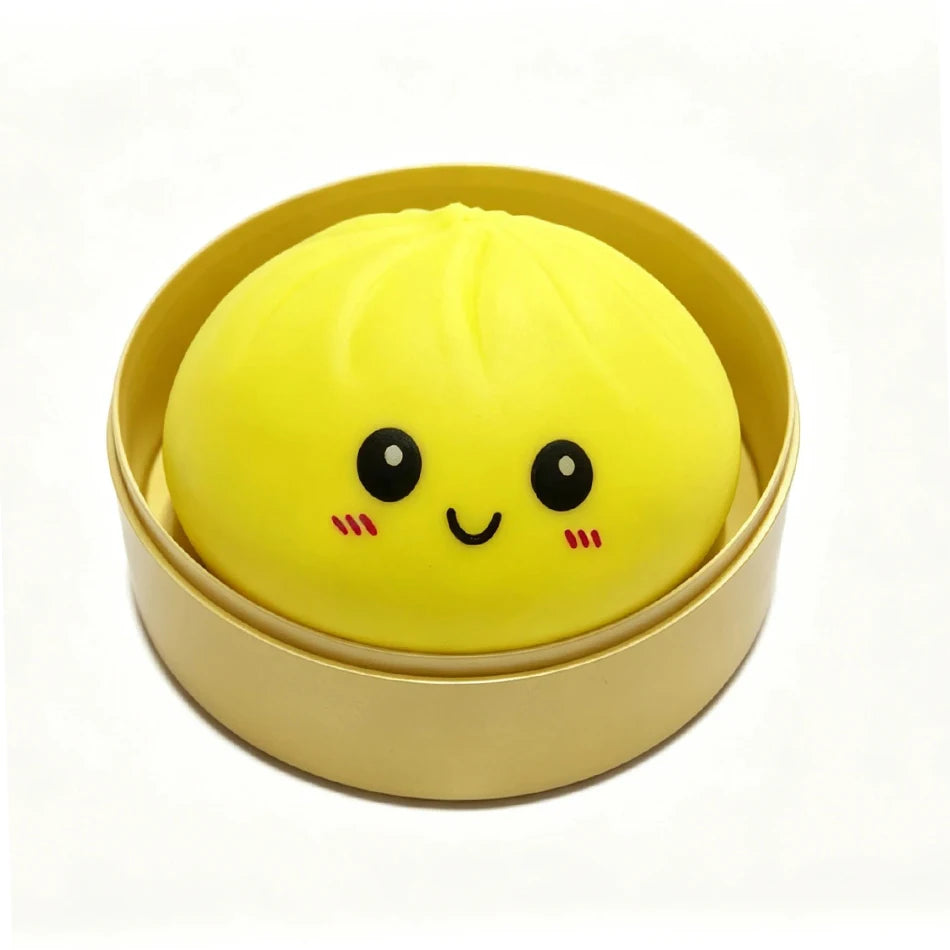 High-quality Soft Dumpling Squishy: Transparent Colorful Squeeze Toy, ASMR Stress Relief Ball, Sensory Fidget Toy For People
