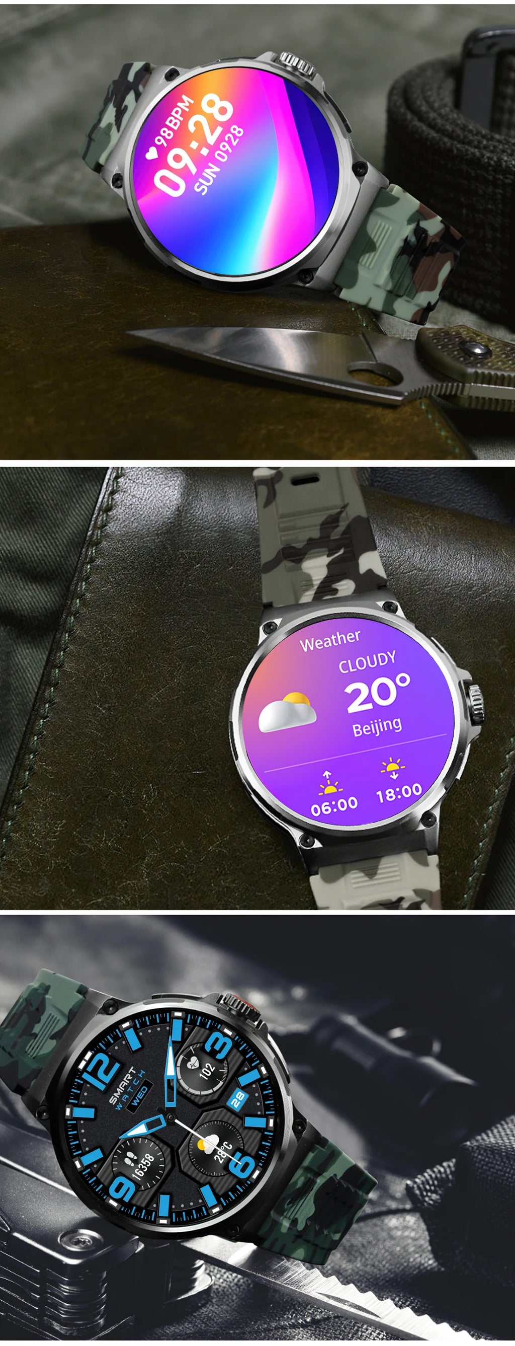 LIGE New 1.85-inch Ultra HD Smartwatch GPS Tracking HD Bluetooth call 710 Mah Large Battery 400+ Dial Smartwatch For IOS Android