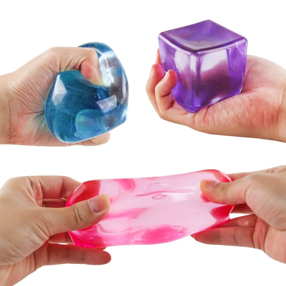 Nee doh Nice Cube,Cute Bear Maltose,Stress Resistant Toy That Relieve Anxiety,Relax And Grip Desktop Decorative With Box Gifts