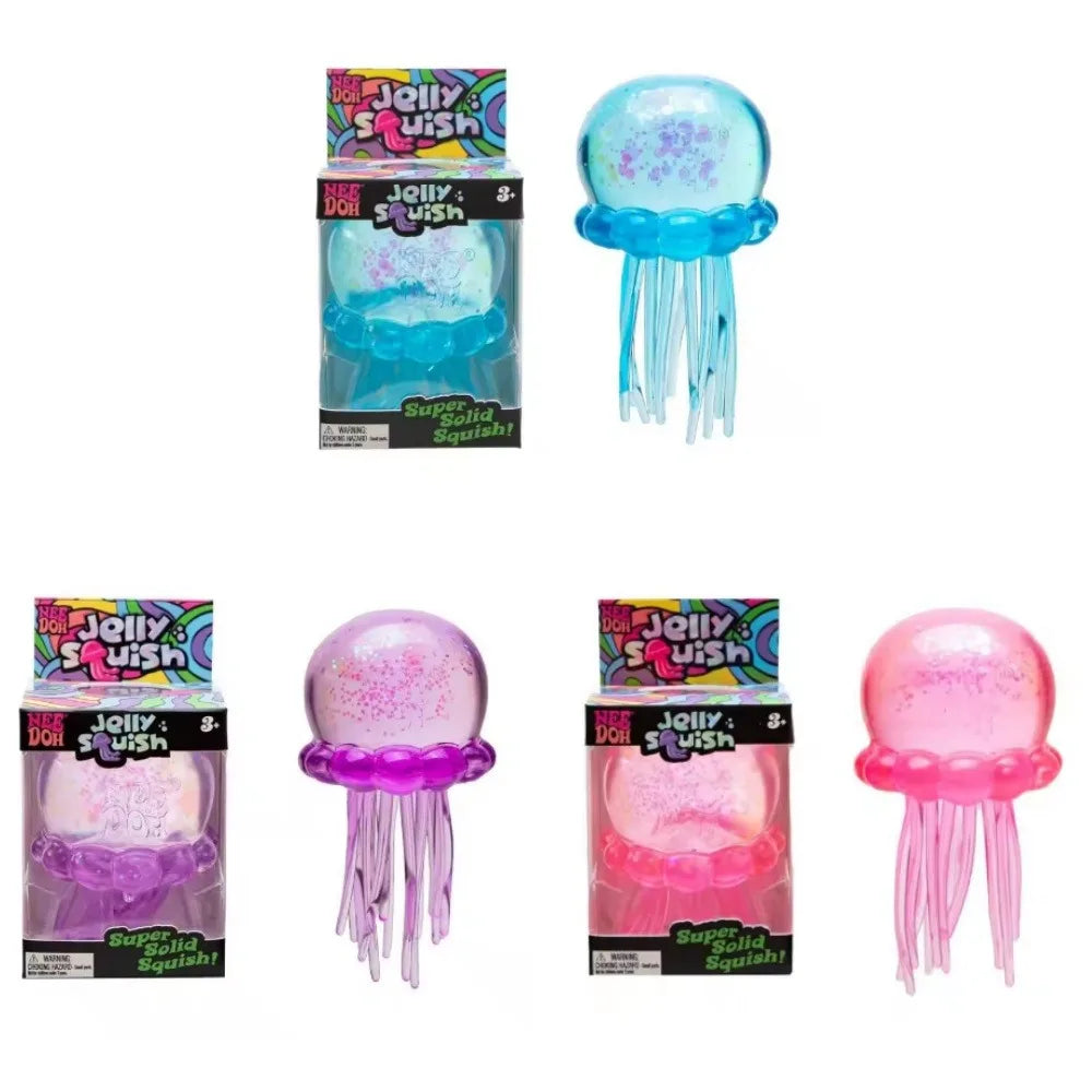 Nee Doh Jelly Octopus Sensory Toy, Water Resistant, Perfect for Boys and Girls