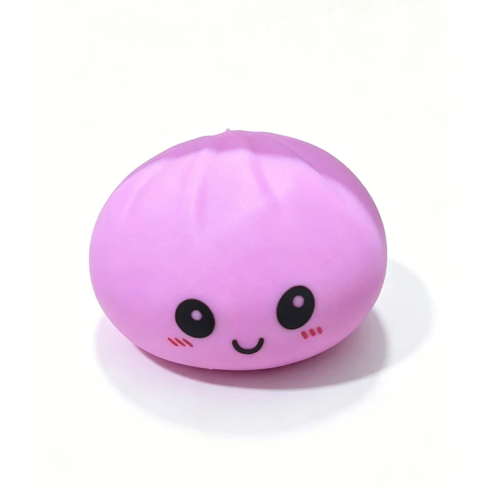 High-quality Soft Dumpling Squishy: Transparent Colorful Squeeze Toy, ASMR Stress Relief Ball, Sensory Fidget Toy For People