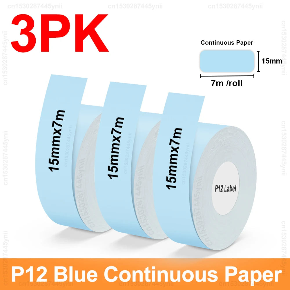 P12 Thermal Label Printer Similar as D11 D110 D101 Marklife P12 Mini Label Maker Handheld Label Machine with Adhesive Label Tape