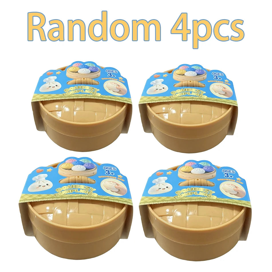 Simulated Soft Dumpling Squishy Stress Ball Funny Squeezing Decompression Ball Squeeze Fidget Gift Creative Birthday Gifts Favor